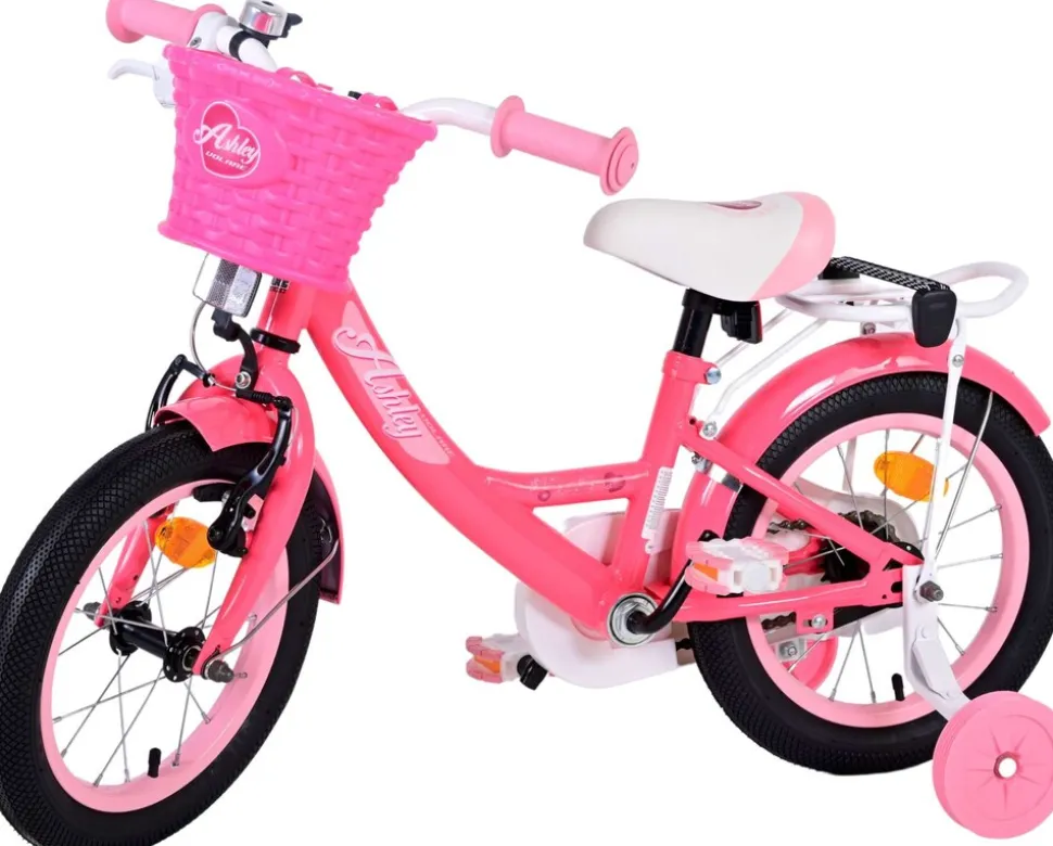 TPFSports Ashley Kinderfahrrad - Mädchen - 14 Zoll - Rücktritt + Handbremse - Weiß