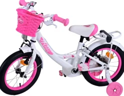 TPFSports Ashley Kinderfahrrad - Mädchen - 14 Zoll - Rücktritt + Handbremse - Weiß