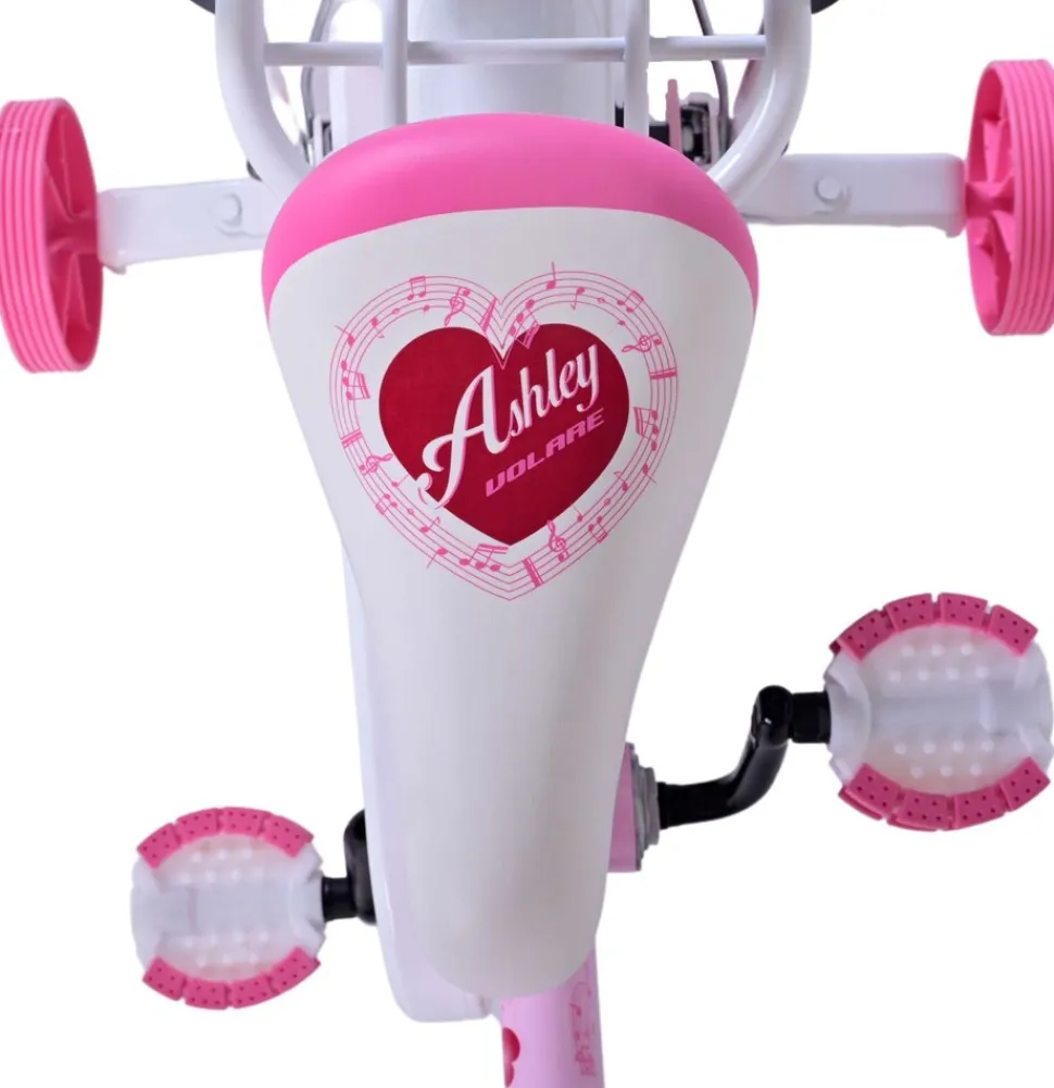 TPFSports Ashley Kinderfahrrad - Mädchen - 14 Zoll - Rücktritt + Handbremse - Weiß