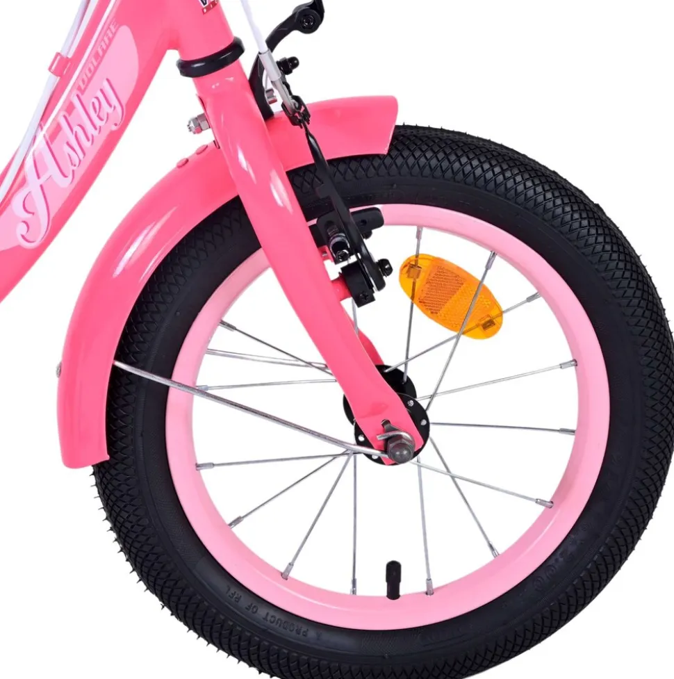 TPFSports Ashley Kinderfahrrad - Mädchen - 14 Zoll - Rücktritt + Handbremse - Weiß