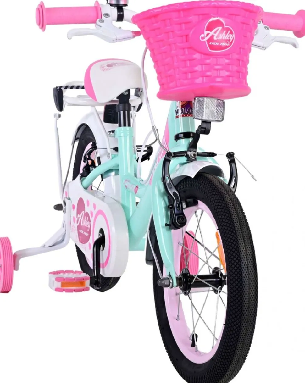 TPFSports Ashley Kinderfahrrad - Mädchen - 14 Zoll - Rücktritt + Handbremse - Weiß