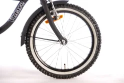 TPFSports Black Cruiser Kinderfahrrad - Jungen - 18 Zoll - Rücktritt + Handbremse - Schwarz