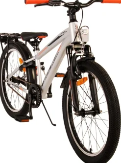 TPFSports Cross Kinderfahrrad - Jungen - 20 Zoll - Rücktritt + Handbremse - Grau