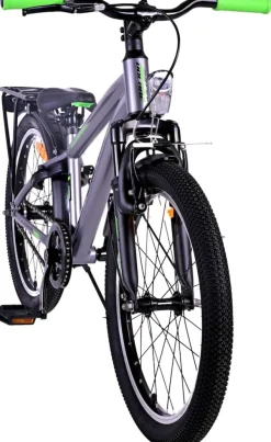 TPFSports Cross Kinderfahrrad - Jungen - 20 Zoll - Rücktritt + Handbremse - Grau