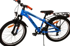 TPFSports Cross Kinderfahrrad - Jungen - 20 Zoll - Rücktritt + Handbremse - 6 Gänge - Blau