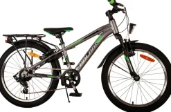 TPFSports Cross Kinderfahrrad - Jungen - 20 Zoll - Rücktritt + Handbremse - 6 Gänge - Blau