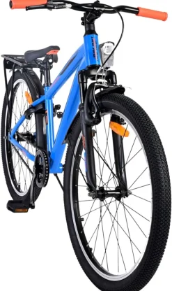 TPFSports Cross Kinderfahrrad - Jungen - Rücktritt + Handbremse - 24 Zoll - Blau