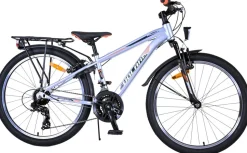 TPFSports Cross Kinderfahrrad - Jungen - 2 Handbremsen - 18 Gänge - 24 Zoll - Blau