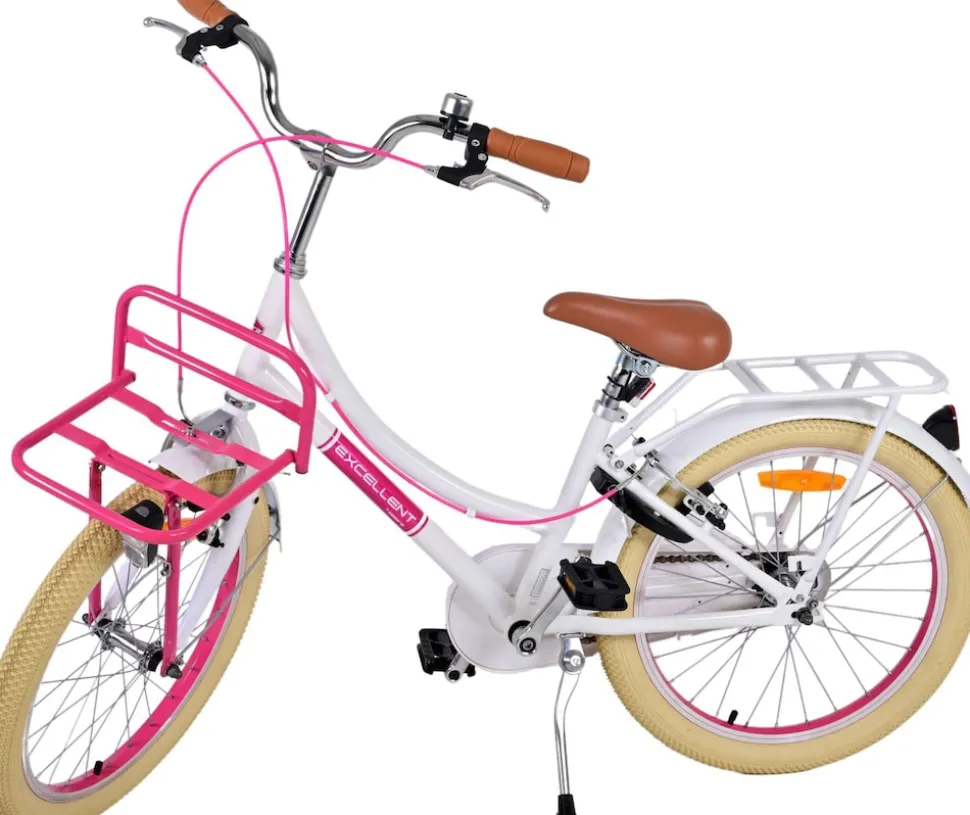 TPFSports Excellent Kinderfahrrad - Mädchen - 20 Zoll - Rücktritt + Handbremse - Rosa