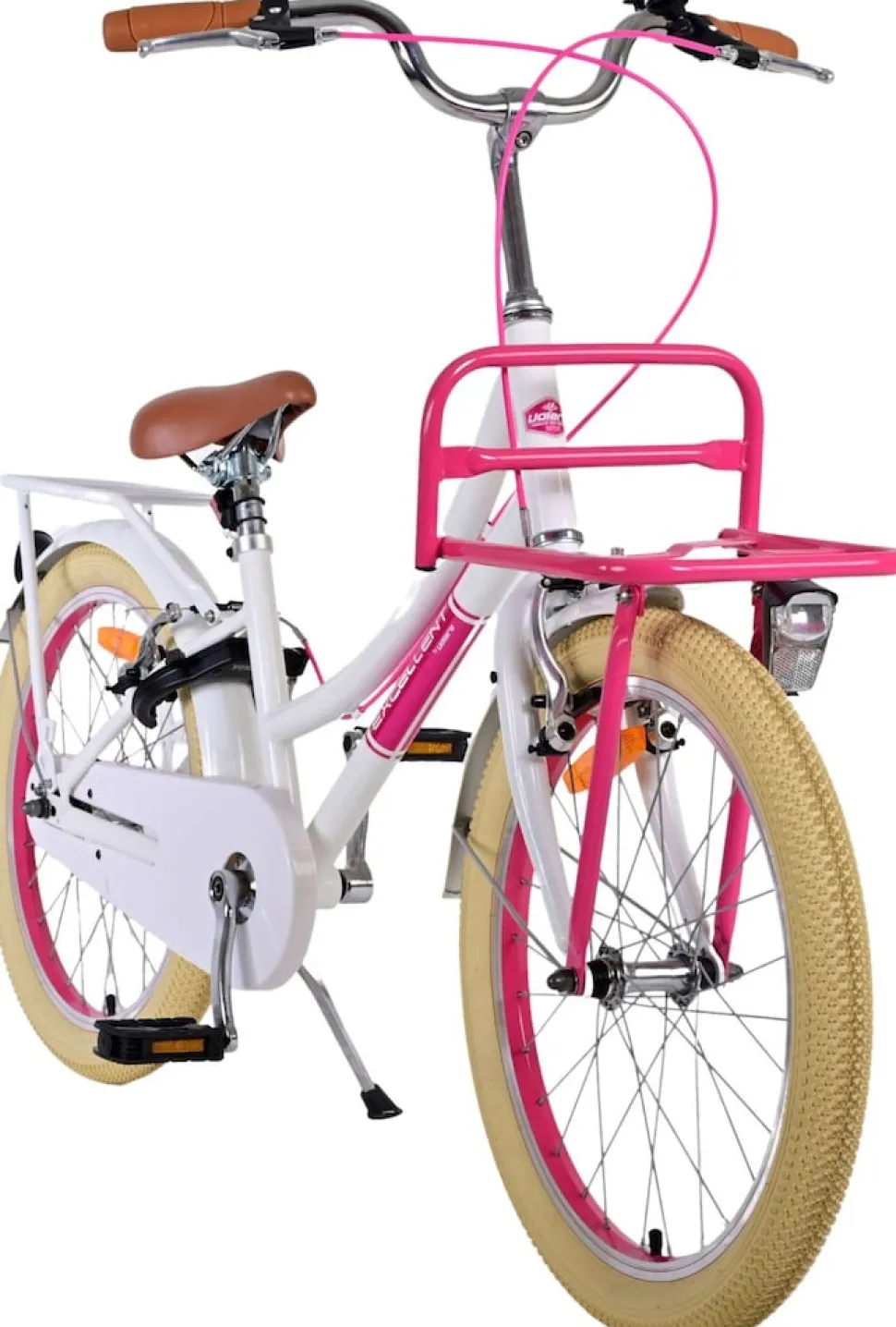 TPFSports Excellent Kinderfahrrad - Mädchen - 20 Zoll - Rücktritt + Handbremse - Rosa