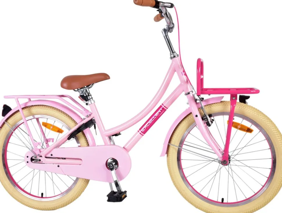 TPFSports Excellent Kinderfahrrad - Mädchen - 20 Zoll - Rücktritt + Handbremse - Rosa