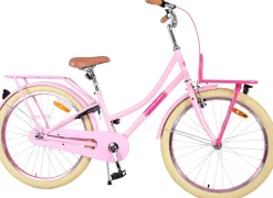 TPFSports Excellent Kinderfahrrad - Mädchen - 24 Zoll - Rücktritt + Handbremse - Rosa