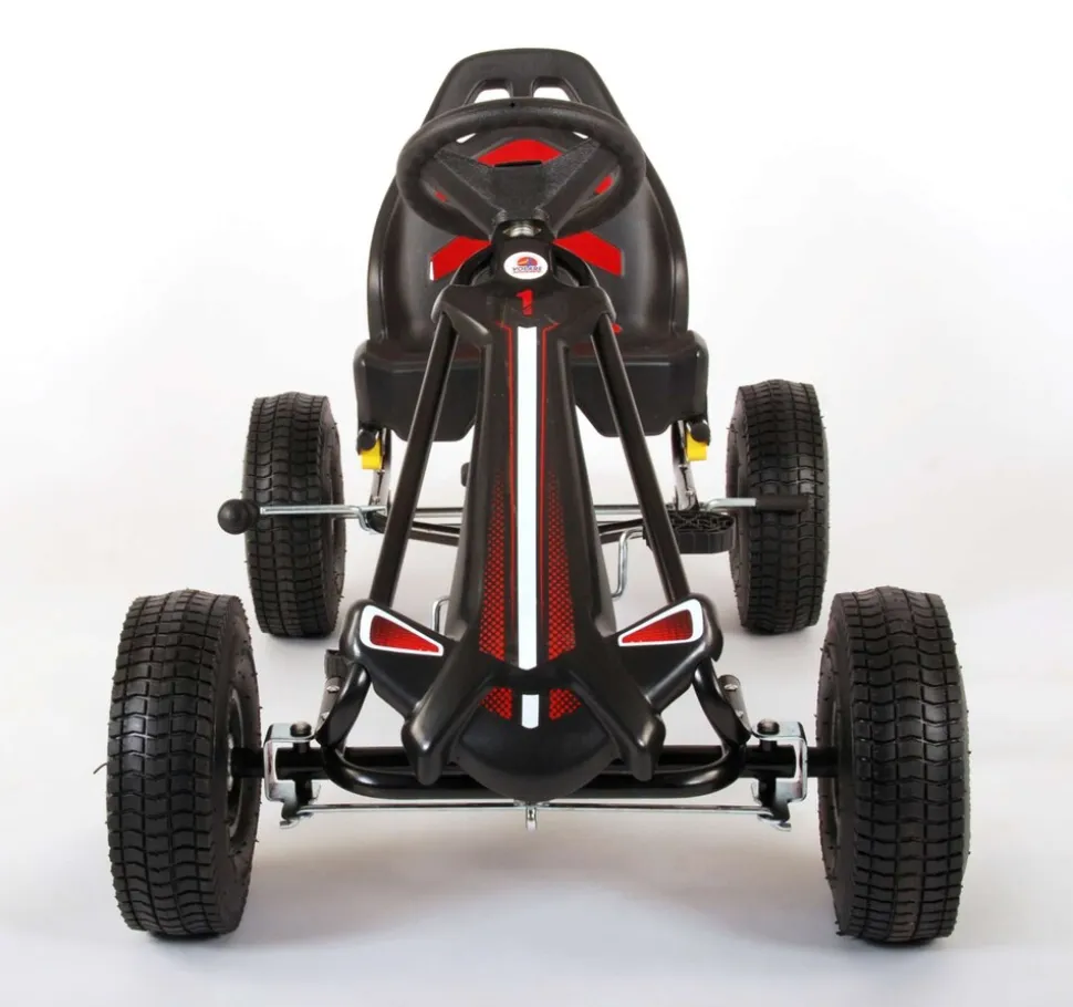 TPFSports Go Kart Rennwagen - Jungen - eine Handbremse - Schwarz