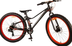 TPFSports Gradient Kinderfahrrad - Jungen - 26 Zoll - 7-Gang - Scheibenbremse - Schwarz