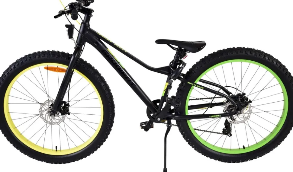 TPFSports Gradient Kinderfahrrad - Jungen - 26 Zoll - 7-Gang - Scheibenbremse - Schwarz