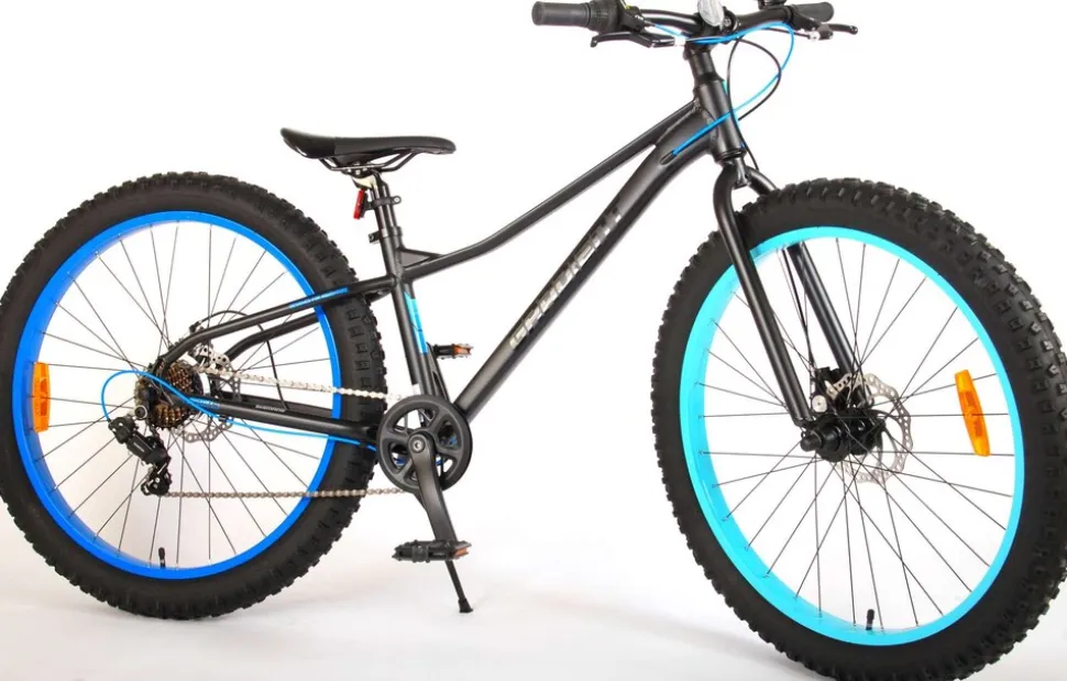 TPFSports Gradient Kinderfahrrad - Jungen - 26 Zoll - 7-Gang - Scheibenbremse - Schwarz