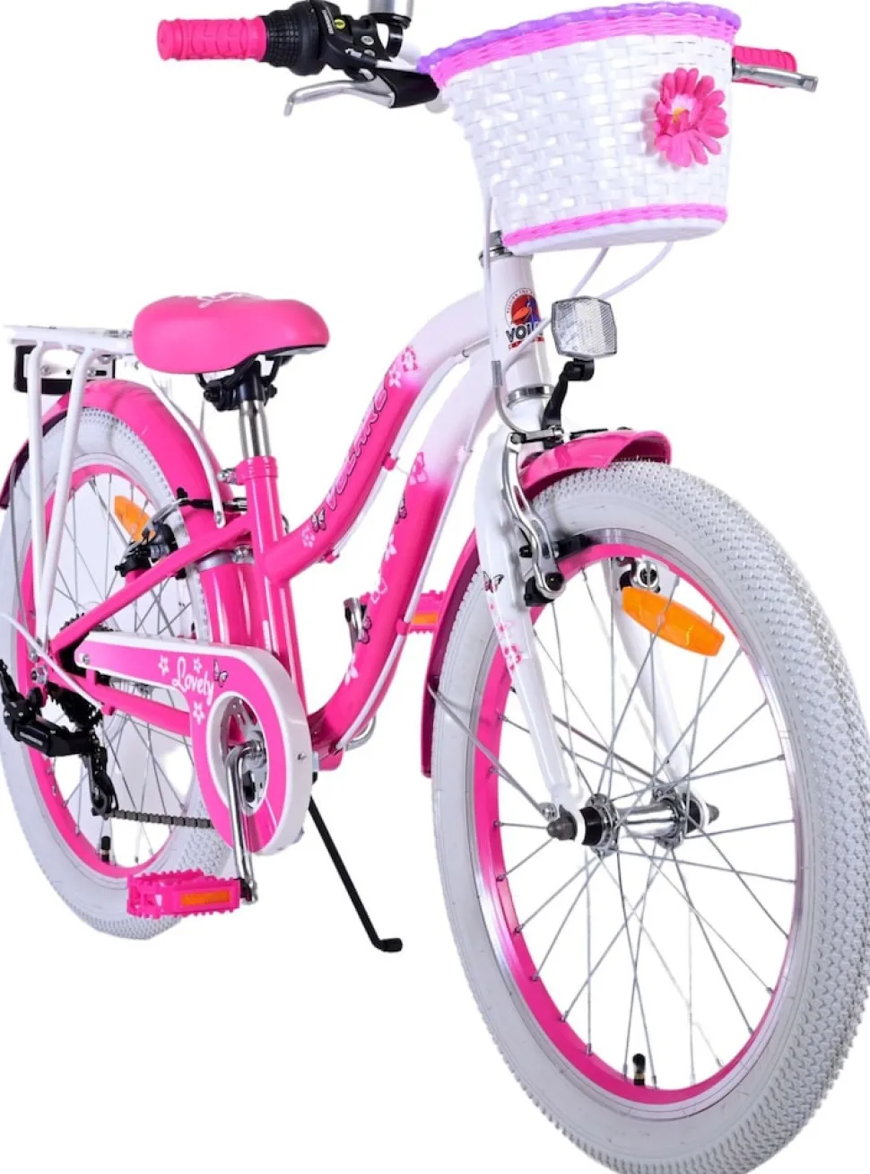 TPFSports Lovely Kinderfahrrad - Mädchen - 20 Zoll - 2 Handbremsen - 7 Gänge - Lila