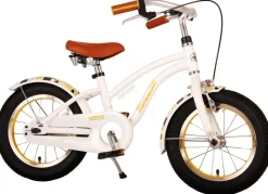 TPFSports Miracle Cruiser Kinderfahrrad - Mädchen - 14 Zoll - Rücktritt + Handbremse - Mattschwarz