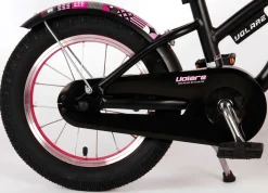 TPFSports Miracle Cruiser Kinderfahrrad - Mädchen - 14 Zoll - Rücktritt + Handbremse - Mattschwarz