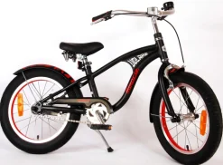 TPFSports Miracle Cruiser Kinderfahrrad - Jungen - 16 Zoll - Rücktritt + Handbremse - Mattschwarz