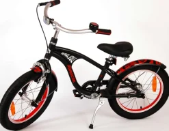 TPFSports Miracle Cruiser Kinderfahrrad - Jungen - 16 Zoll - Rücktritt + Handbremse - Mattschwarz