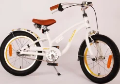 TPFSports Miracle Cruiser Kinderfahrrad - Mädchen - 16 Zoll - Rücktritt + Handbremse - Weiß