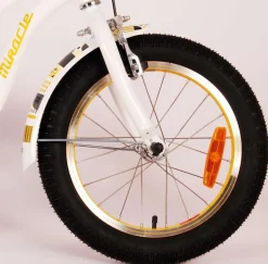 TPFSports Miracle Cruiser Kinderfahrrad - Mädchen - 16 Zoll - Rücktritt + Handbremse - Weiß