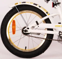 TPFSports Miracle Cruiser Kinderfahrrad - Mädchen - 16 Zoll - Rücktritt + Handbremse - Weiß