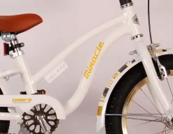 TPFSports Miracle Cruiser Kinderfahrrad - Mädchen - 16 Zoll - Rücktritt + Handbremse - Weiß