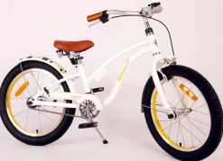 TPFSports Miracle Cruiser - Mädchen - 18 Zoll - Rücktritt + Handbremse - Weiß