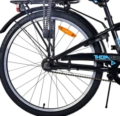 TPFSports Thombike Kinderfahrrad - Jungen - 24 Zoll - Rücktritt + Handbremse - 3 Gänge - Grün