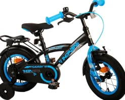 TPFSports Thombike Kinderfahrrad - Jungen - 12 Zoll - Rücktritt + Handbremse - Schwarz/Orange