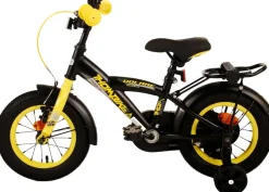 TPFSports Thombike Kinderfahrrad - Jungen - 12 Zoll - Rücktritt + Handbremse - Schwarz/Orange