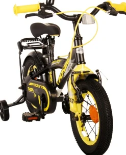 TPFSports Thombike Kinderfahrrad - Jungen - 12 Zoll - Rücktritt + Handbremse - Schwarz/Orange