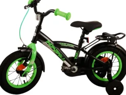 TPFSports Thombike Kinderfahrrad - Jungen - 12 Zoll - Rücktritt + Handbremse - Schwarz/Orange