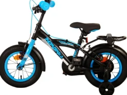 TPFSports Thombike Kinderfahrrad - Jungen - 12 Zoll - Rücktritt + Handbremse - Schwarz/Orange