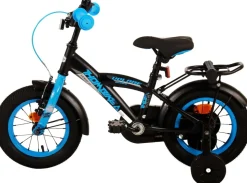 TPFSports Thombike Kinderfahrrad - Jungen - 12 Zoll - Rücktritt + Handbremse - Schwarz/Orange