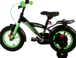 TPFSports Thombike Kinderfahrrad - Jungen - 12 Zoll - Rücktritt + Handbremse - Schwarz/Orange