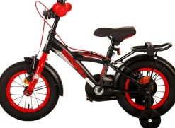 TPFSports Thombike Kinderfahrrad - Jungen - 12 Zoll - Rücktritt + Handbremse - Schwarz/Orange