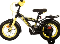 TPFSports Thombike Kinderfahrrad - Jungen - 12 Zoll - Rücktritt + Handbremse - Schwarz/Orange