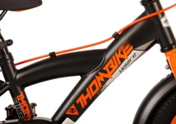 TPFSports Thombike Kinderfahrrad - Jungen - 12 Zoll - Rücktritt + Handbremse - Schwarz/Orange