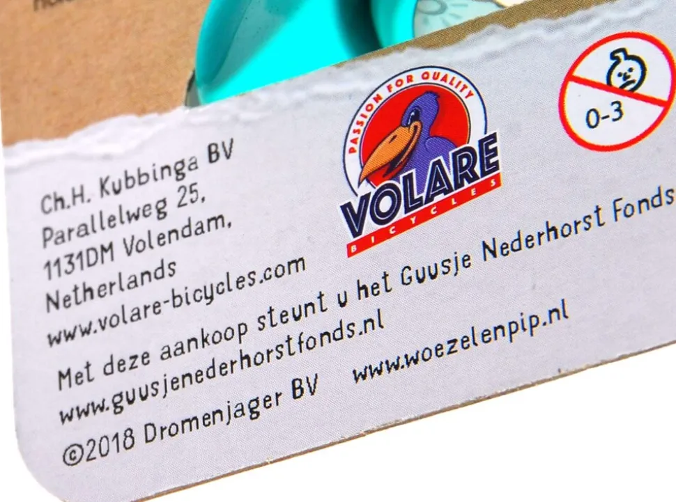 TPFSports Woezel und Pip Fahrradhupe - Blau/Weiß/Grün