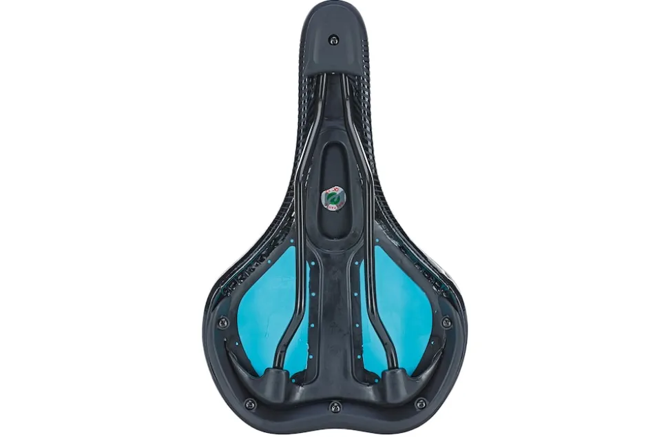 Trekking-Sattel, mit Memory Foam, mit Fixierungsskala, Farbe: schwarz