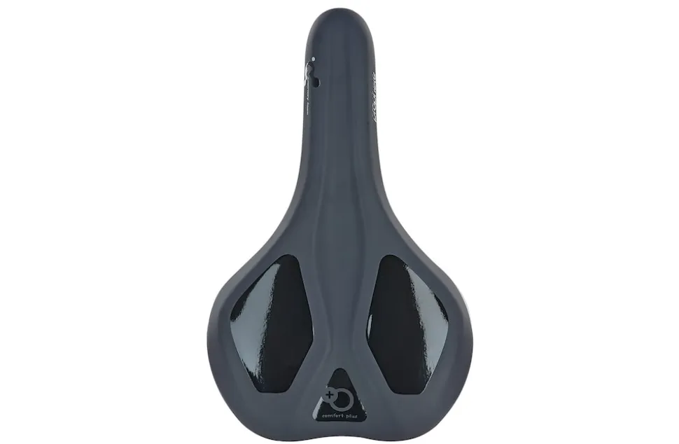 Trekking-Sattel, mit Memory Foam, mit Fixierungsskala, Farbe: schwarz
