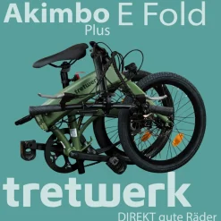 Tretwerk Akimbo Plus E Bike 20 Zoll Klapprad Elektrofahrrad 360Wh 155 - 190 cm Pedelec Klappfahrrad 8 Gang