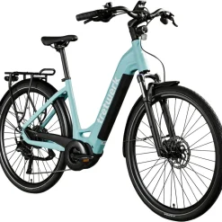 Tretwerk Amber E Bike Damen 28 Zoll Elektrofahrrad 155 - 185 cm Hollandrad Tiefeinsteiger mit 9 Gang Schaltung