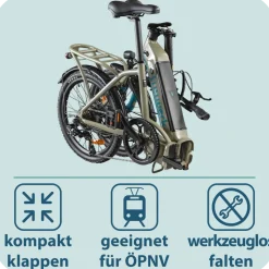 Tretwerk Camper 20" – Kompaktes E-Faltrad mit Shimano 7-Gang-Schaltung & 468Wh Akku