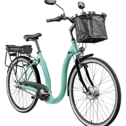 Tretwerk Linea 28 Zoll E Bike Damen Pedelec 3 Gang Nabenschaltung Elektro FahrradCitybike retro Tiefeinsteiger