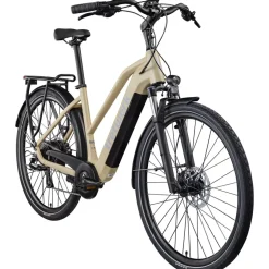 Tretwerk Onyx E Bike Damen Trekkingrad ab 155 cm Elektrofahrrad 550 Wh Pedelec Trekking Rad Fahrrad mit 8 Gang und Beleuchtung StVZO