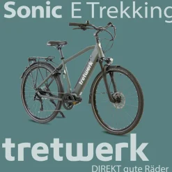 Tretwerk Sonic Pedelec 28 Zoll E Bike Trekkingrad 160 - 180 cm Elektrofahrrad Trekking 8 Gänge Damen Herren Fahrrad